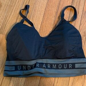 Under Armour Black and Gray Sports Bra